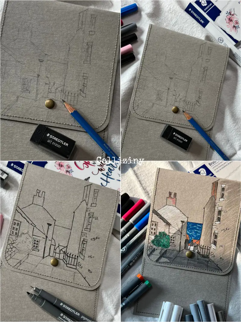 스테들러피그먼트아트펜,과정샷