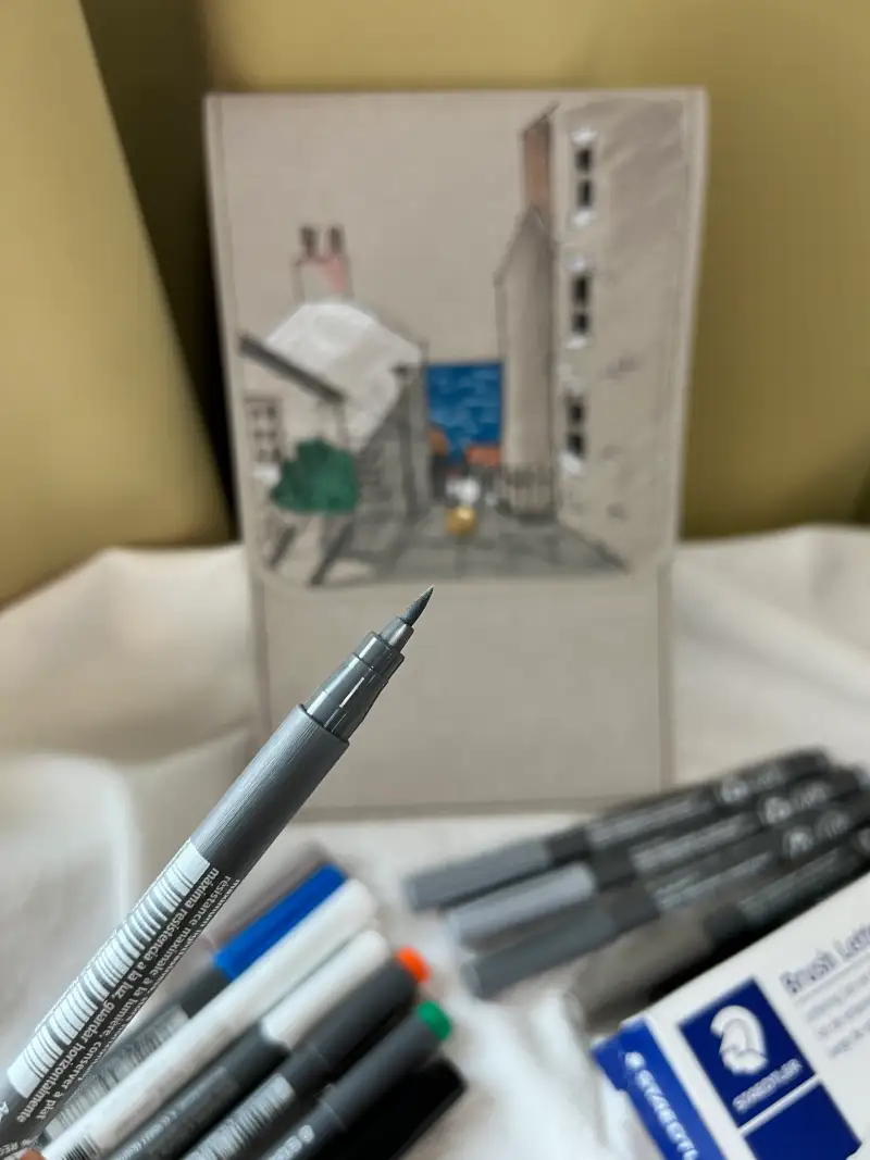 스테들러피그먼트아트펜브러쉬닙