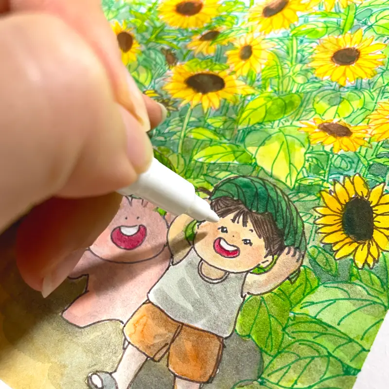 화이트펜,스테들러화이트펜,화이트브러쉬펜