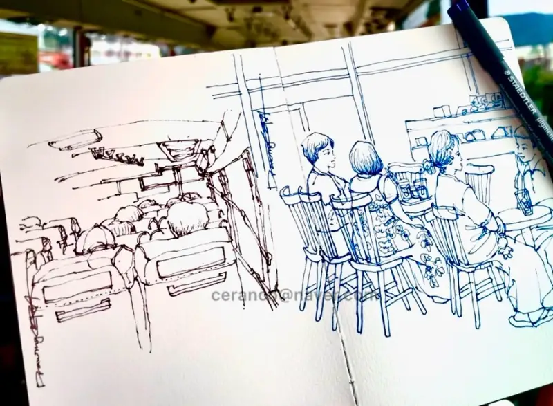 스테들러피그먼트컬러펜,퀵드로잉,퀵스케치