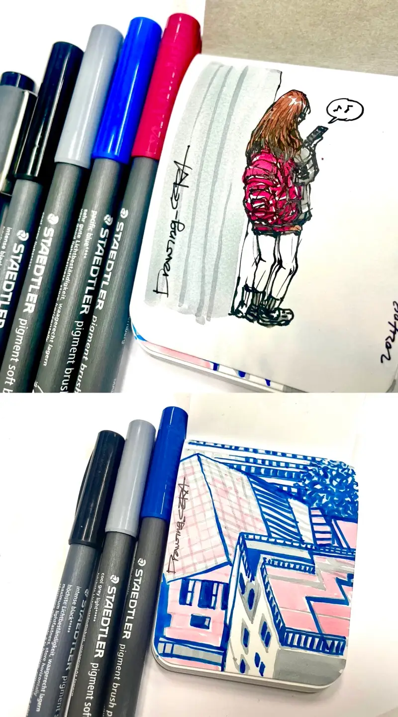 스테들라피그먼트소프트브러쉬,퀵드로잉,퀵스케치