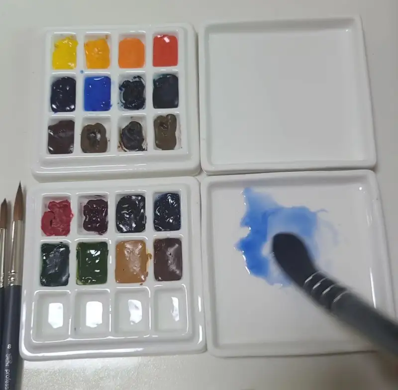 도자기파렛트,뚜껑활용도