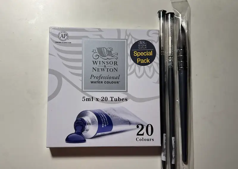 윈저앤뉴튼,프로패셔널,수채화물감,신서틱세이블,수채화붓