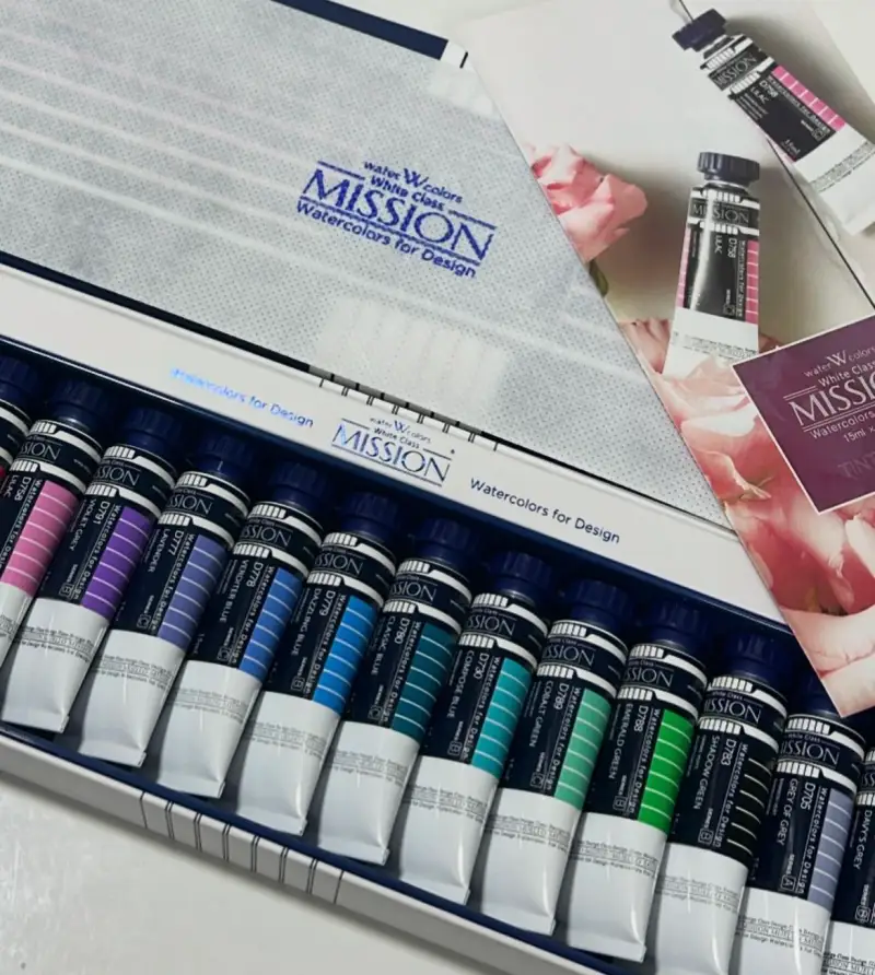 수채물감,미션,틴트컬러