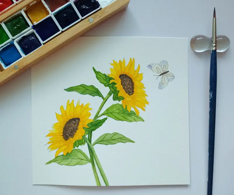화방넷드로잉로그,드로잉로그,여름식물과꽃,해바라기