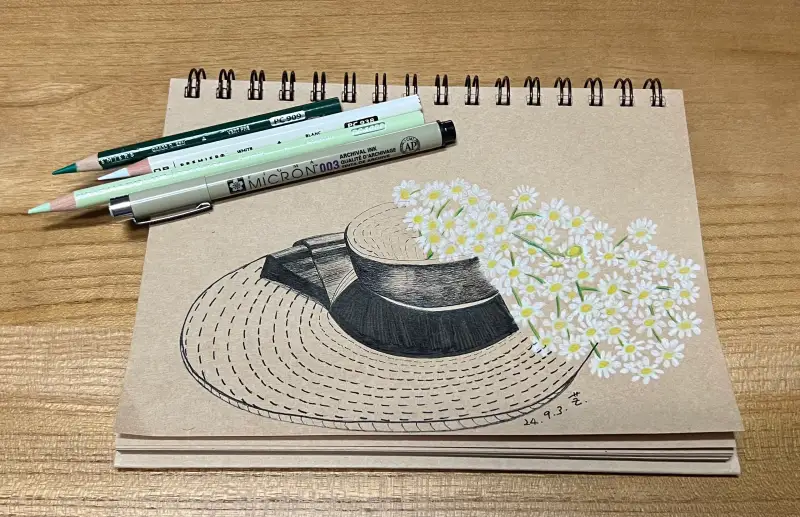 드로잉로그,여름식물