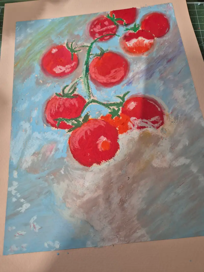 문교72색오일파스텔,화방넷드로잉로그,드로잉로그