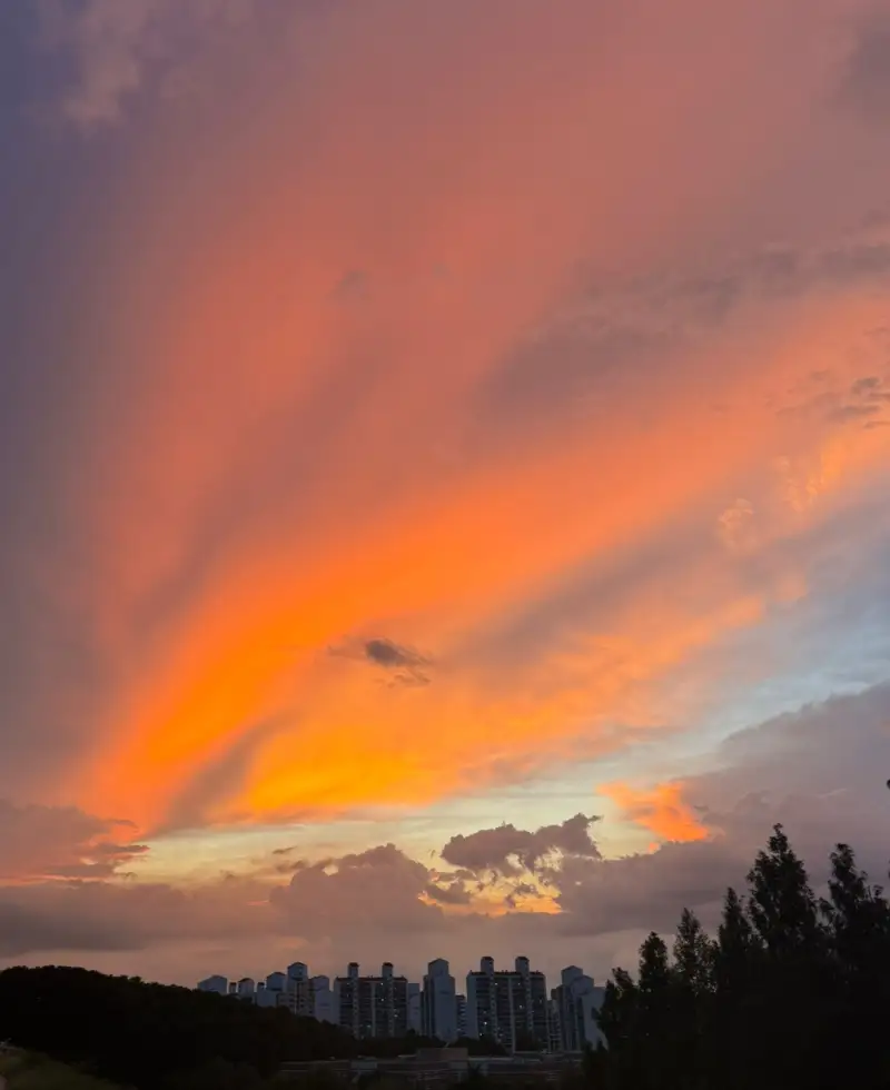 저녁노을,해질녘,노을하늘