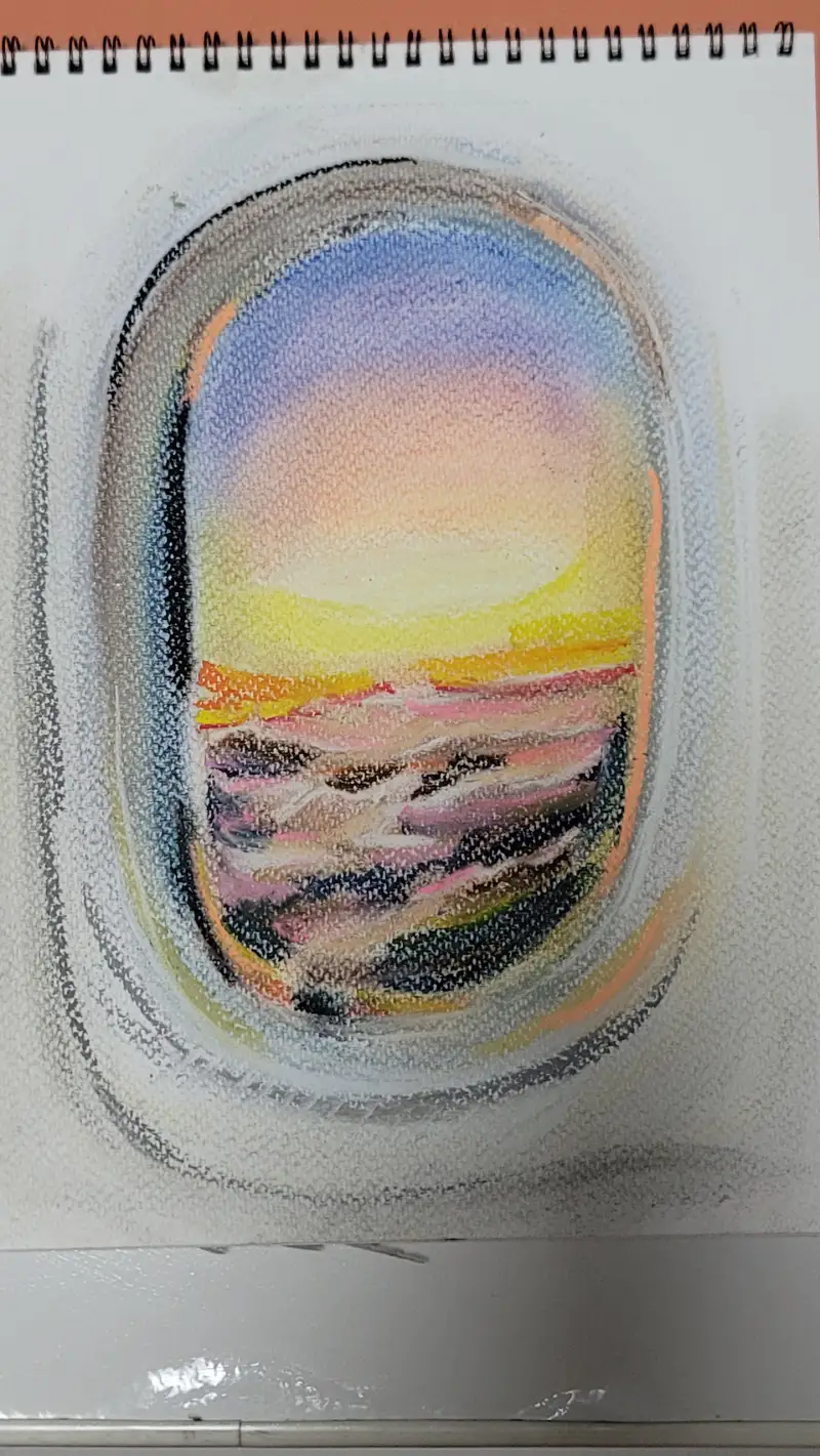 파스텔그림,드로잉로그,화방넷드로잉로그