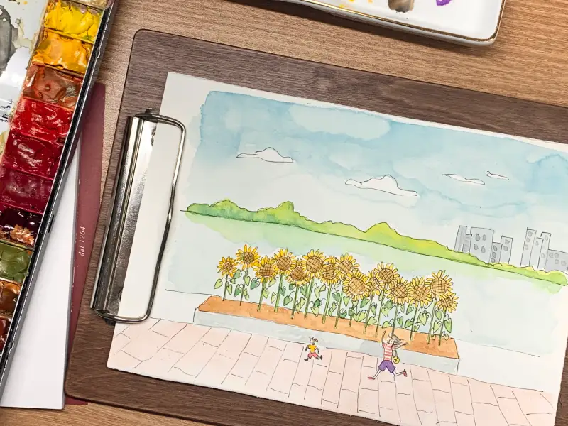 신한전문가용수채화물감,화원화판,화원500R