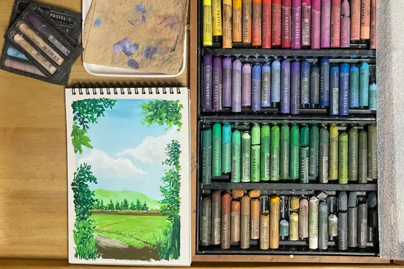 파펠시노브리스톨지,문교오일파스텔