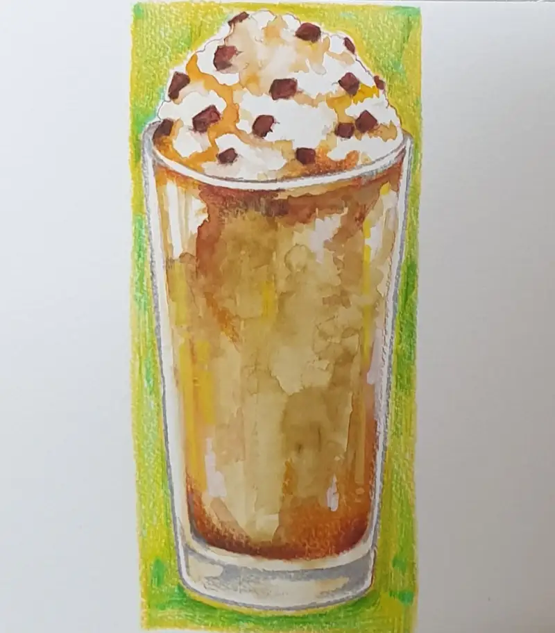 화방넷드로잉로그,드로잉로그,디저트,휘핑크림,카라멜마끼아또