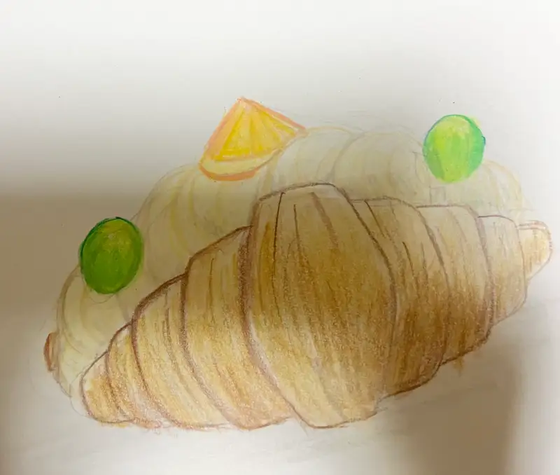 색연필화,디저트,화방넷드로잉로그