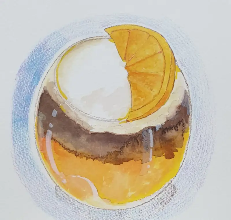 화방넷드로잉로그,드로잉로그,디저트,오렌지아인슈페너