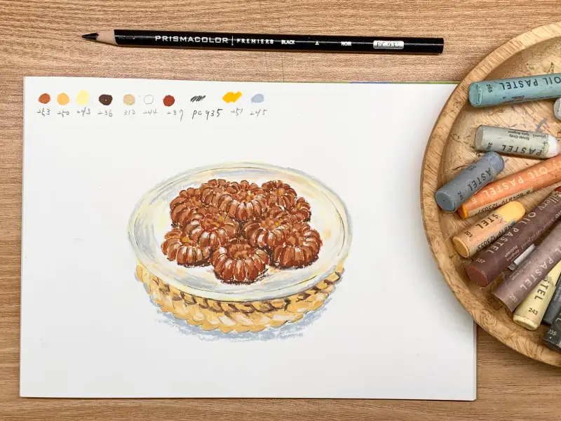 문교오일파스텔,프리즈마색연필