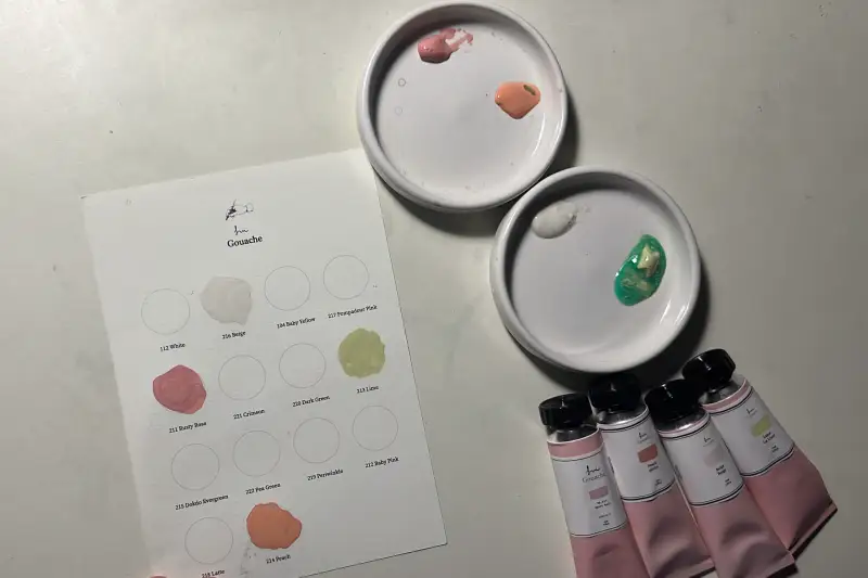 수이과슈,낱색,발색