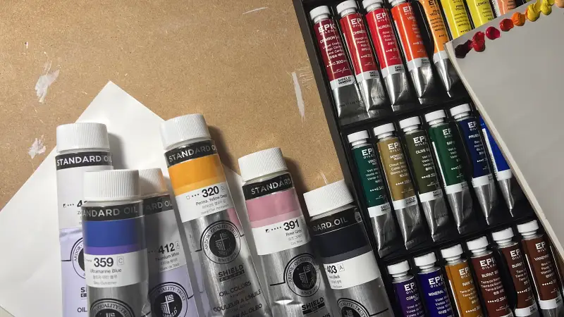 스탠다드,에픽,유화물감,쉴드