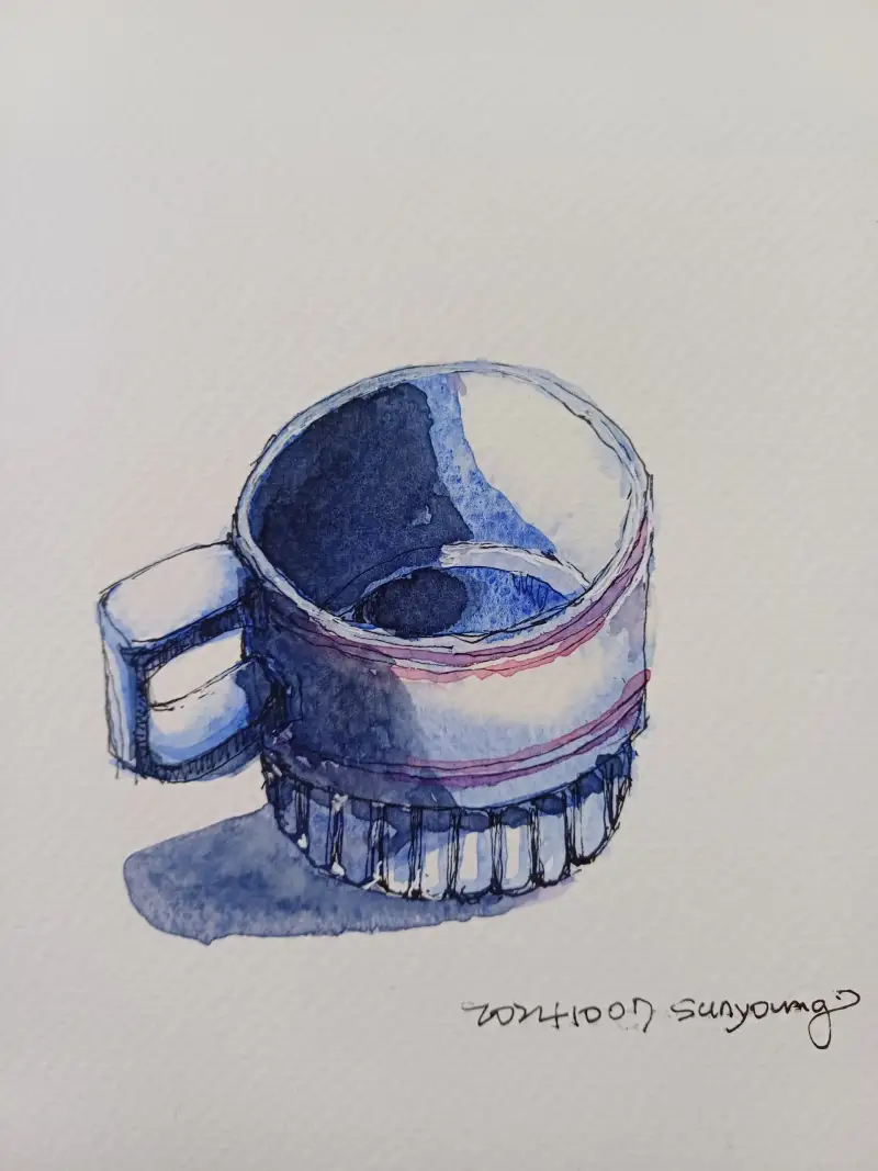 도로잉로그2기,1주차,컵그리기
