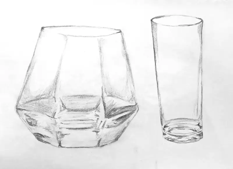유리,소묘