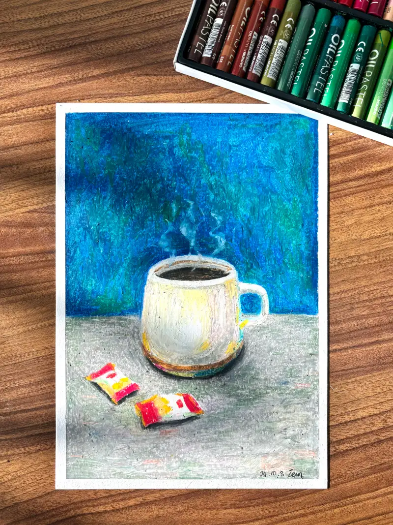 컵,따아,화방넷드로잉로그