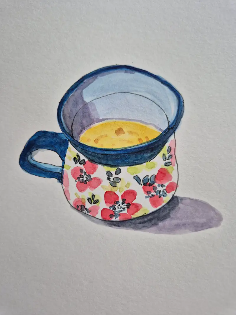 화방넷드로잉로그,드로잉로그2기,컵,그림습관만들기