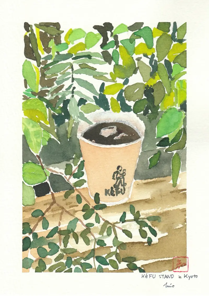 드로잉로드,컵,커피,수채화