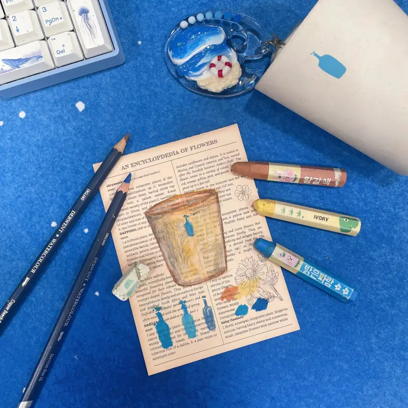 드로잉로그,화방넷드로잉로그,크레파스