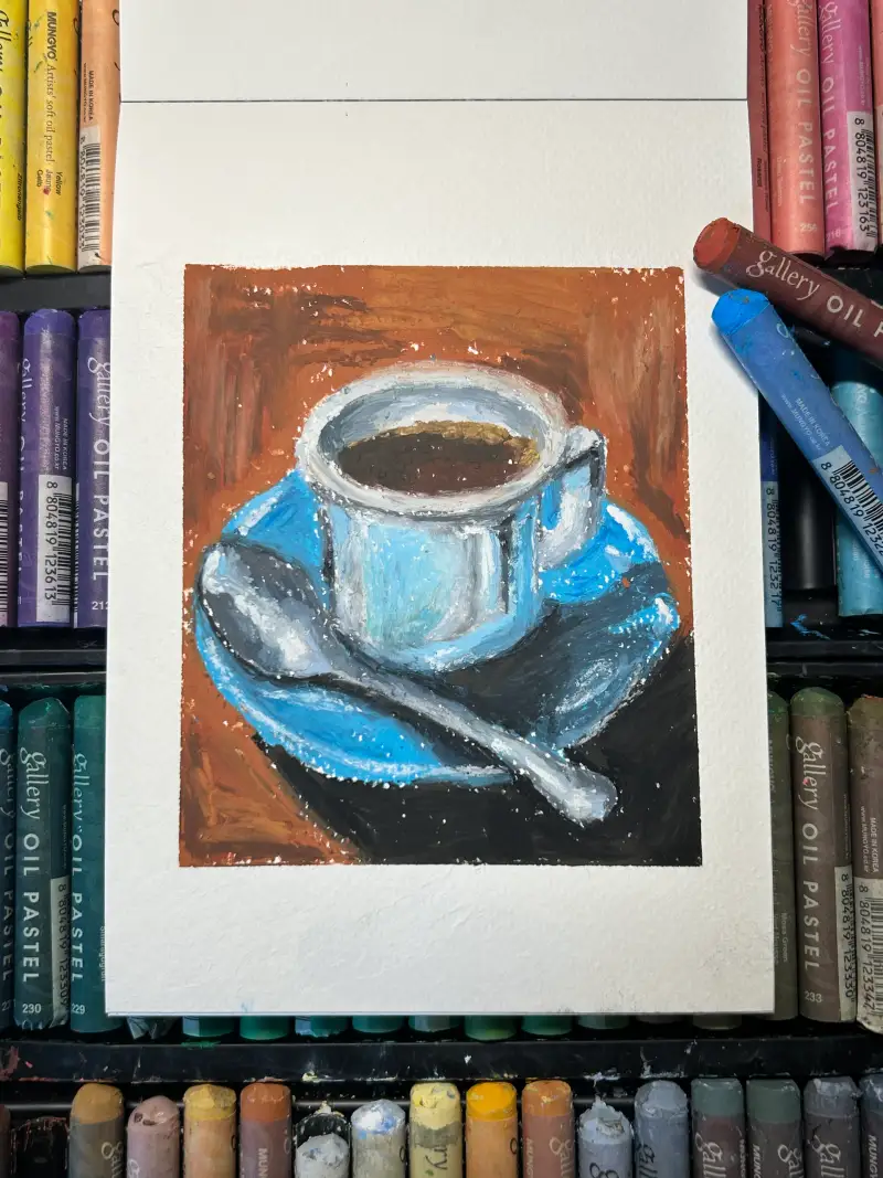 오일파스텔,문교,컵,포스카,마카