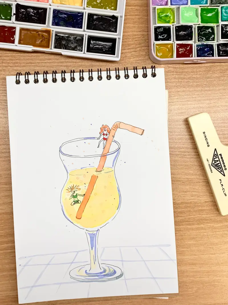 수채화,일러스트,화방넷드로잉로그