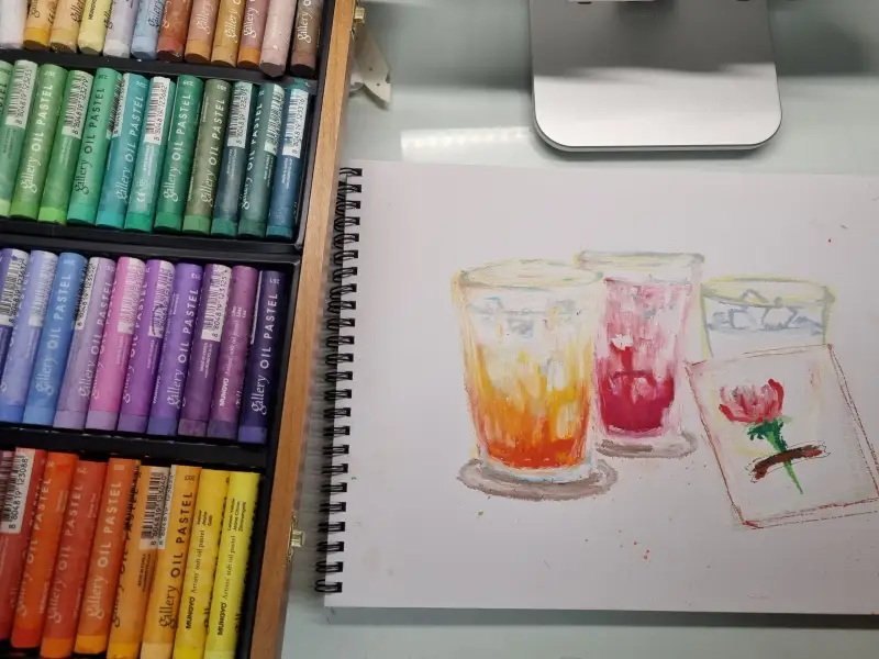 문교,오일파스텔