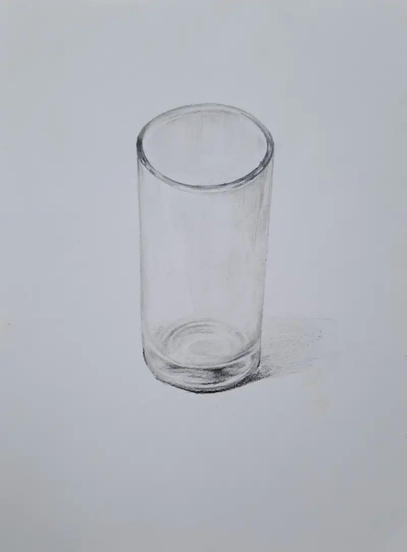 드로잉로그2기,유리컵,소묘