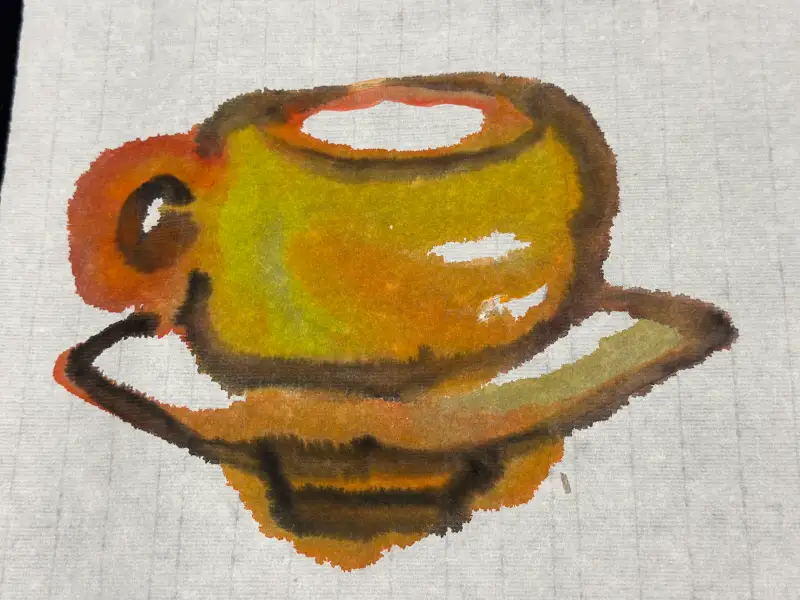 드로잉로그,화방넷드로잉로그,컵