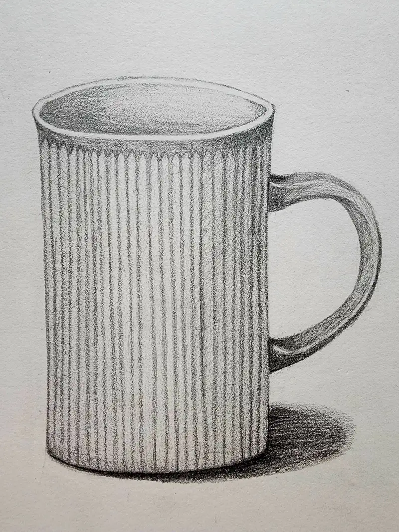 드로잉로그2기,1주차,컵,소묘