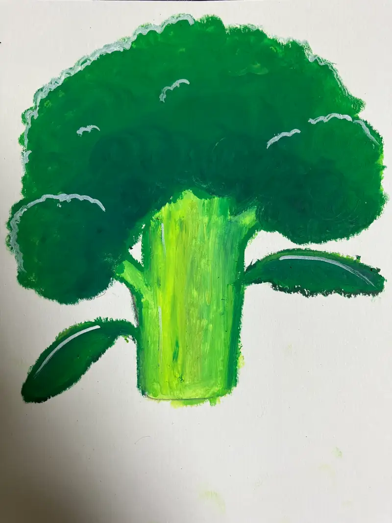 드로잉로그,오일파스텔,채소