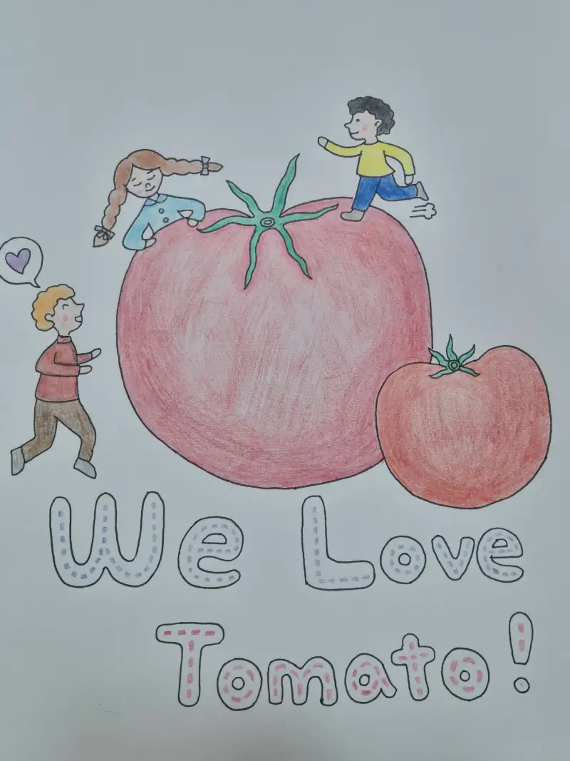 화방넷드로잉로그,2기,2주차,토마토,토마토러버,우리는토마토를좋아한다