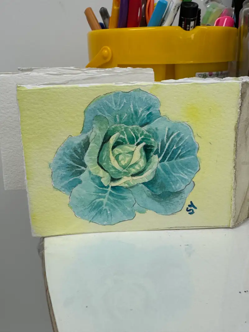 채소,드로잉로그,2주차,수채화,아르쉬