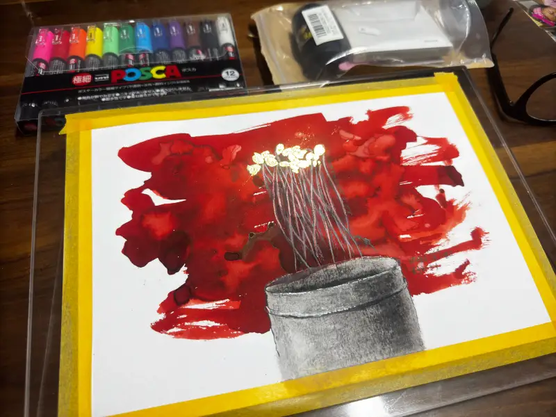 금박,콩나물,채소,잉크,에델슈타인잉크,포스카마카