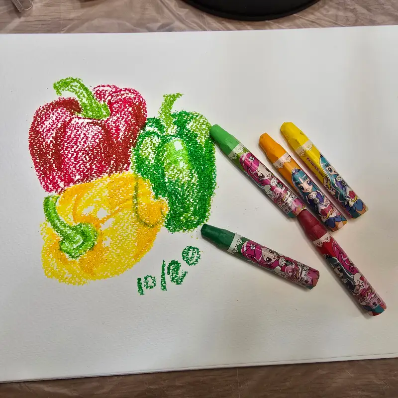 크레파스그림,피망그림