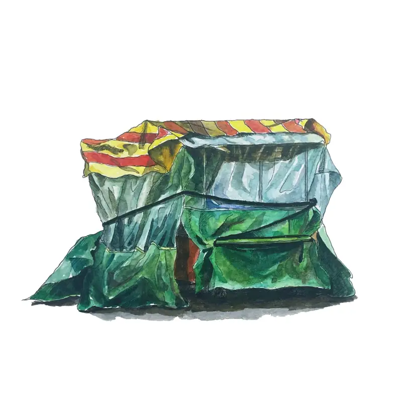 어반드로잉,수채물감,펜드로잉