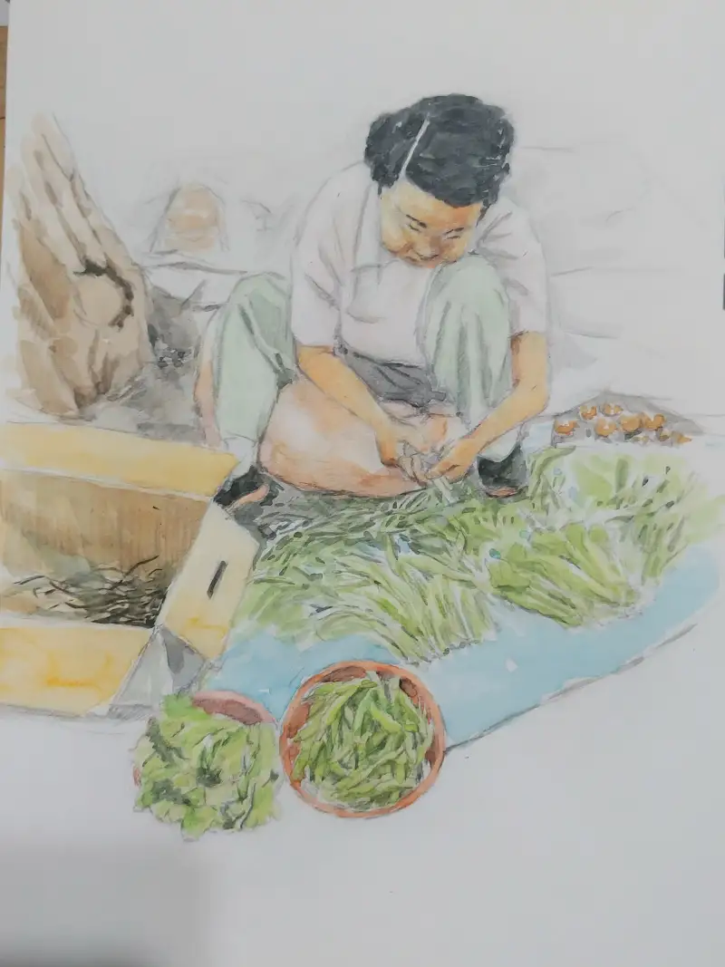 화방넷,드로잉로그,가게,수채화