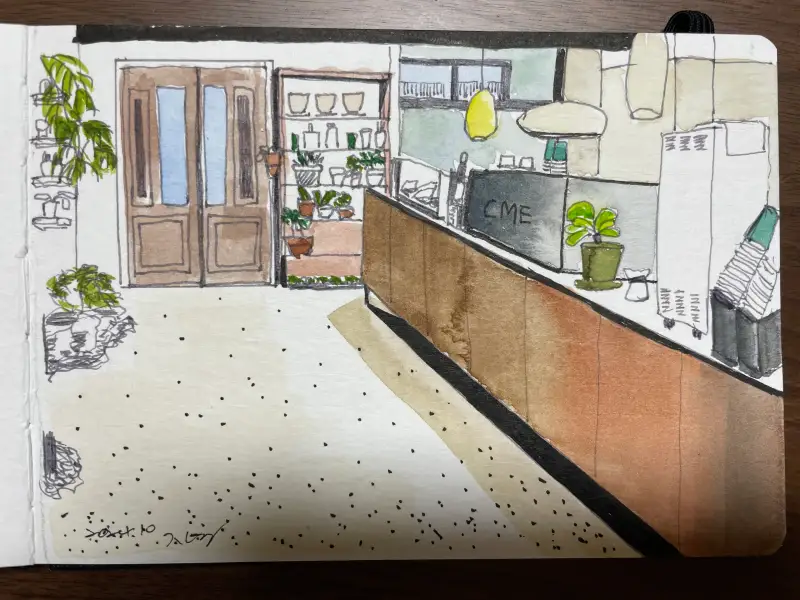 신한수채12색,화홍수채붓345,화방넷드로잉로그2기