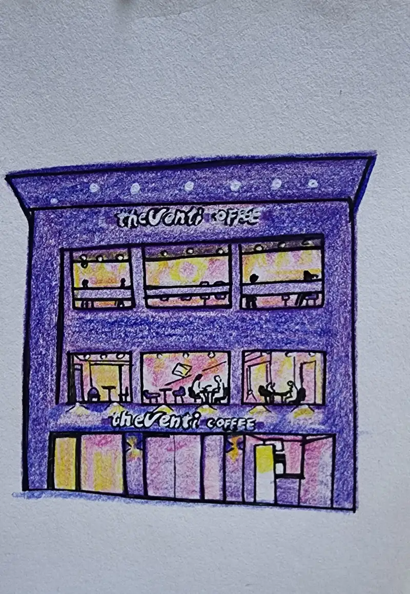 드로잉로그,드로잉로그2기,화방넷드로잉로그2기,커피숍