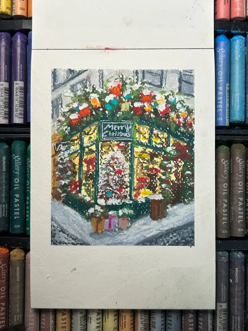 문교,오일파스텔,포스카,마카,크리스마스