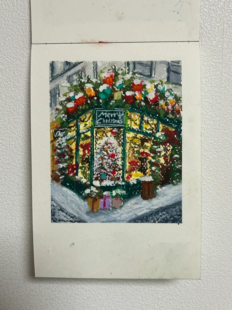 문교,오일파스텔,포스카,마카,크리스마스