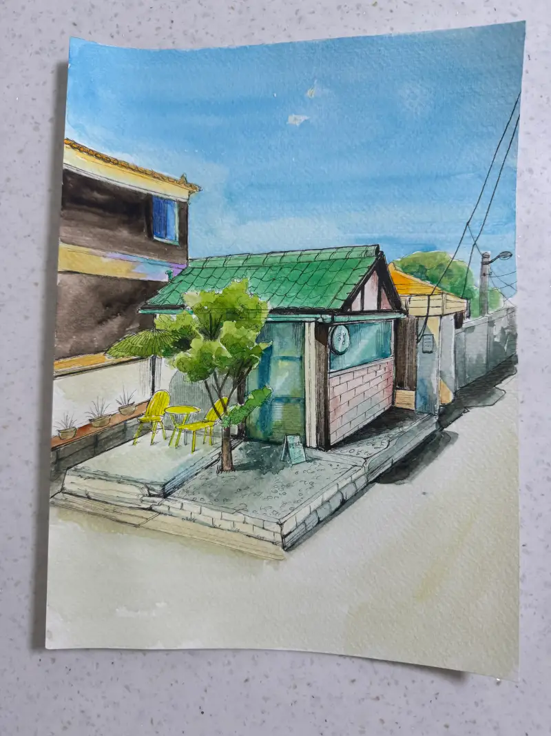 드로잉로그,카페그리기