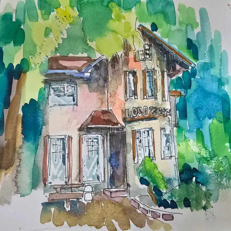 수채화,모로토마스킹액펜,드로잉로그,화방넷드로잉로그,화방넷