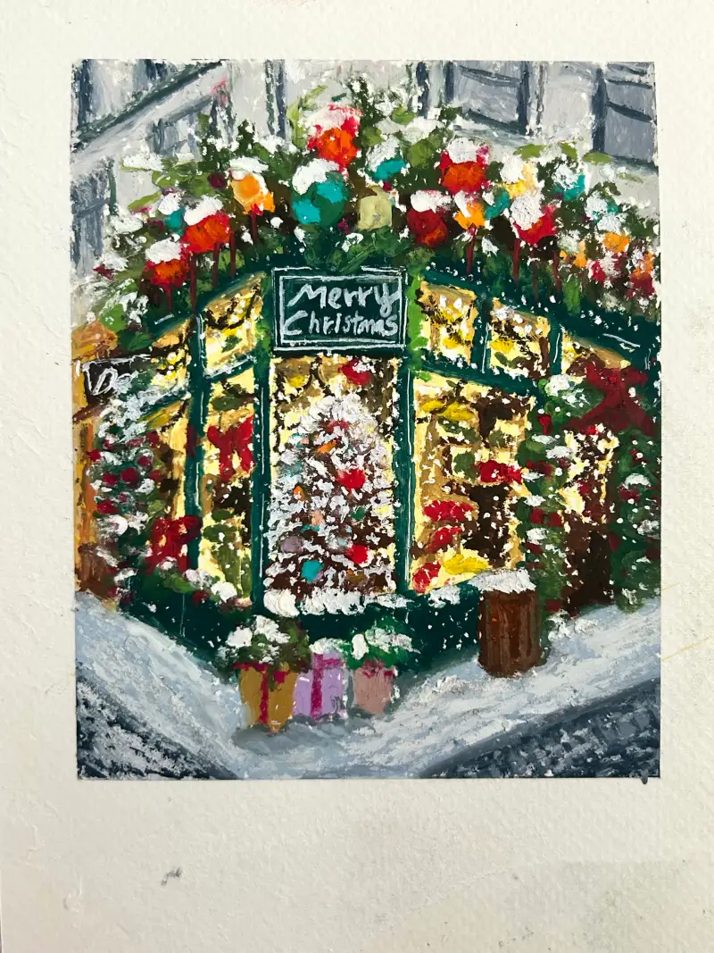 오일파스텔,문교,포스카,마카,크리스마스