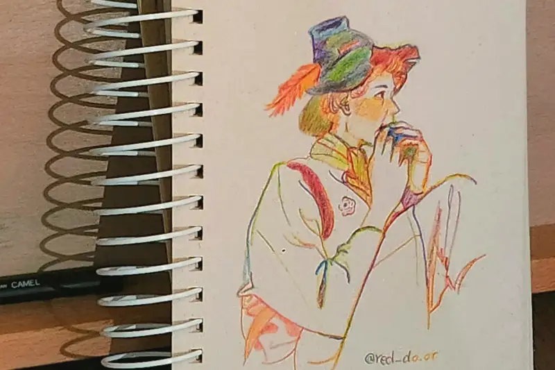 화원,드로잉북,사탕수수지,A6