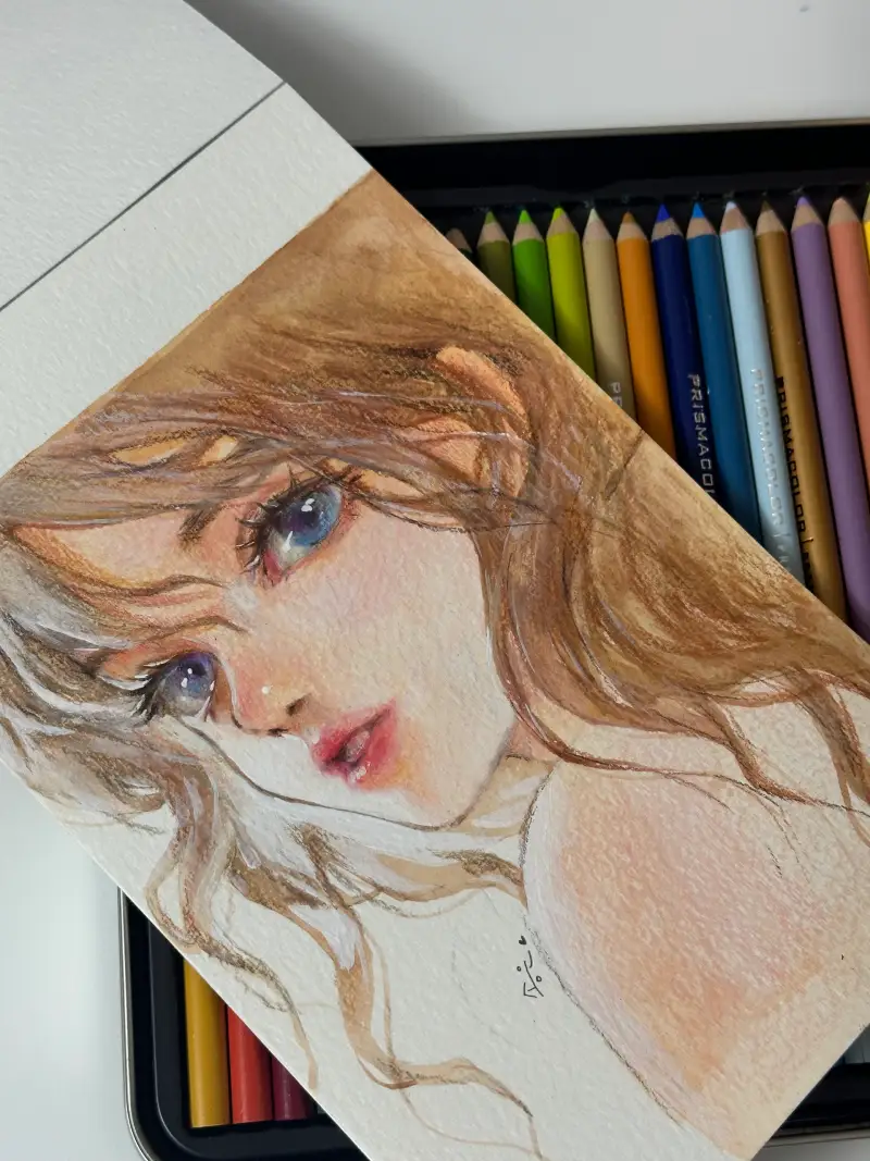 프리즈마색연필,사쿠라코이고체물감