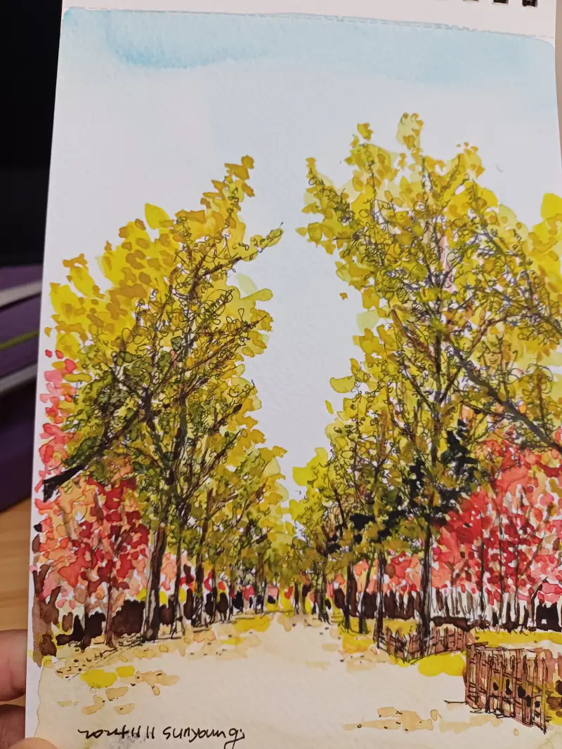 드로잉로그3기,1주차,가을